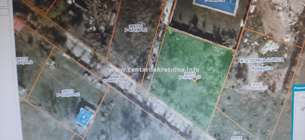 Prodaja, plac 762m2, Donja Gorica, Podgorica