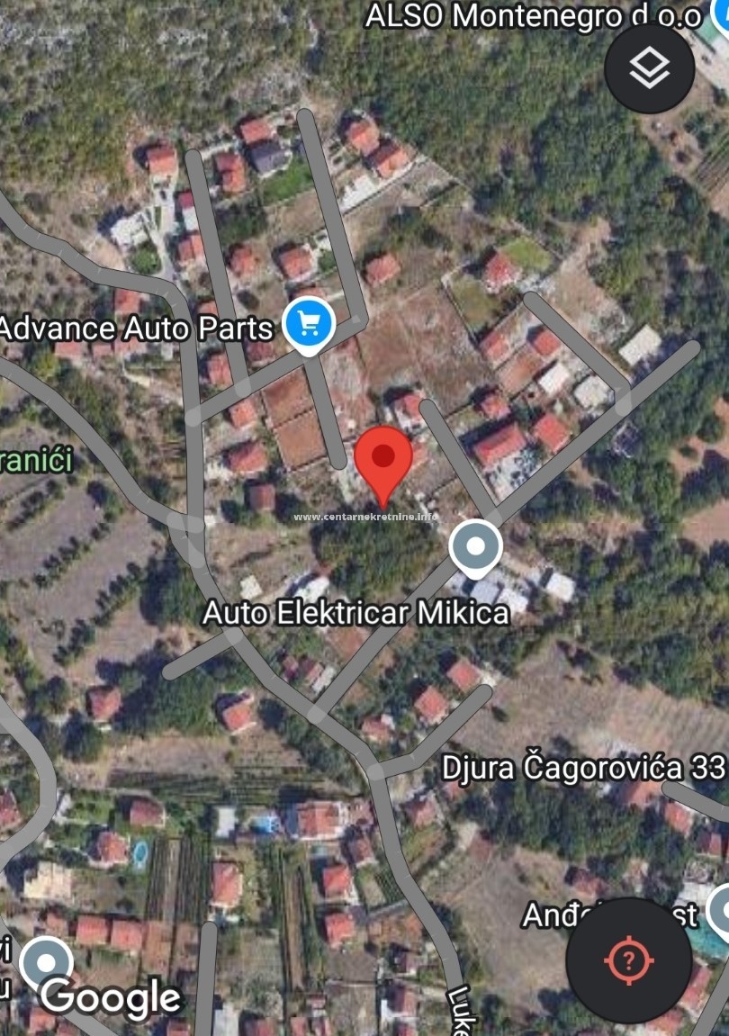 For sale, plot  500m2, Vranići, Podgorica 