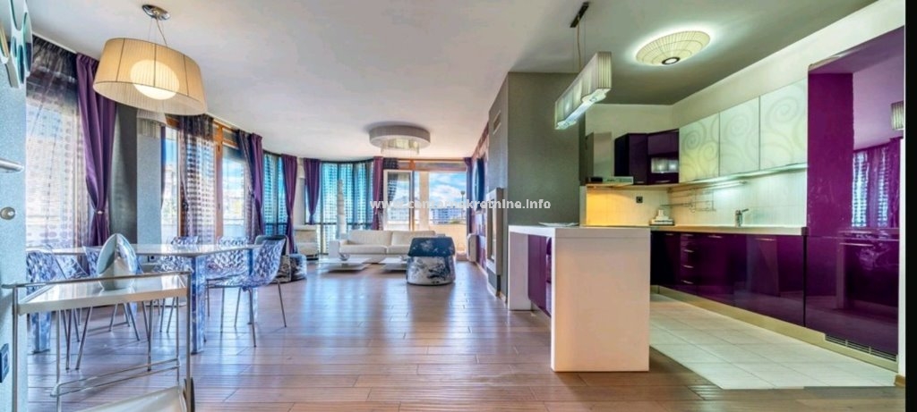 For rent, luxury three bedroom apartment 133m2, Preko Morace, Podgorica 
