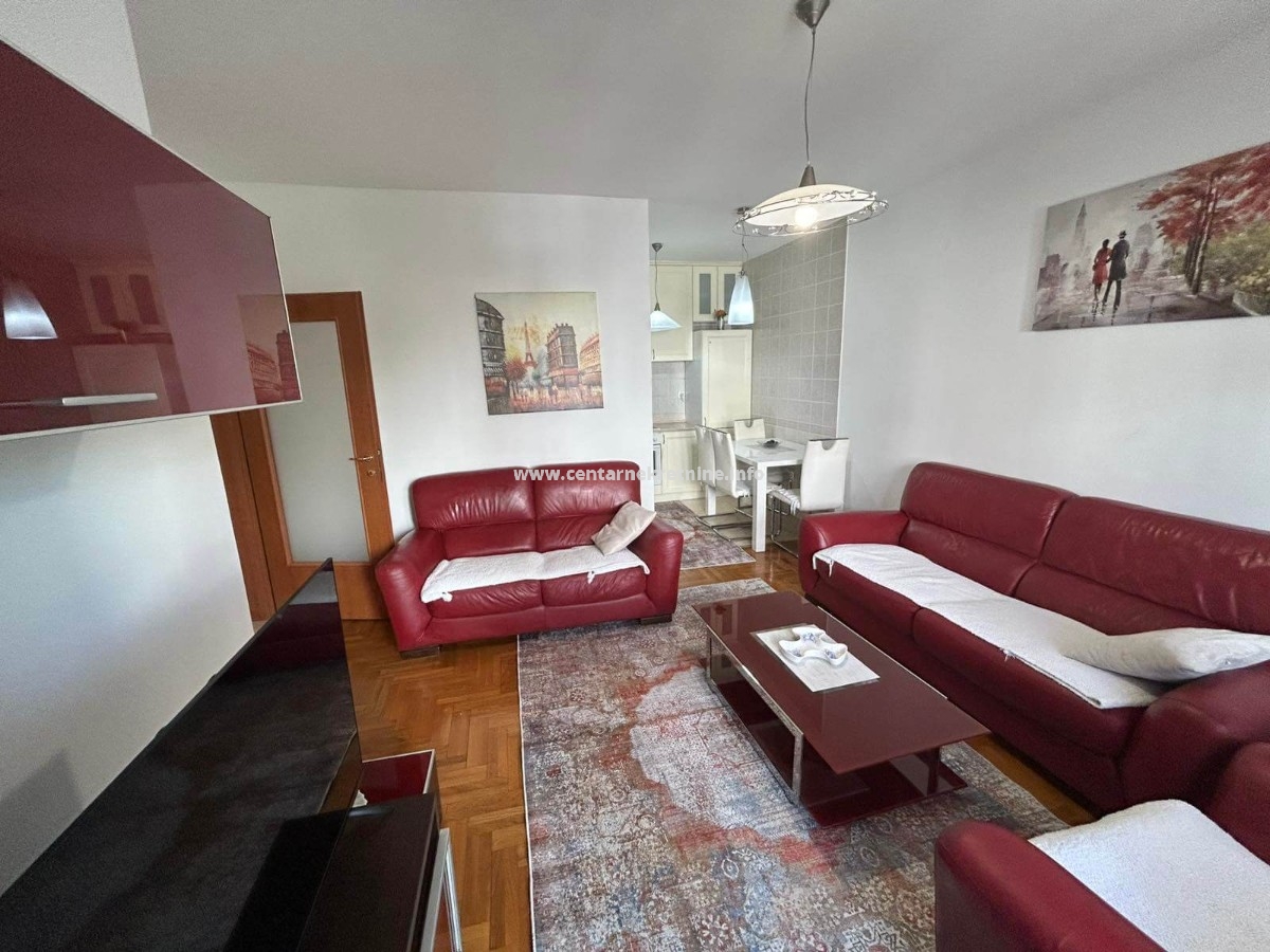 For rent, one bedroom apartment 60m2, Preko Morače, Podgorica 