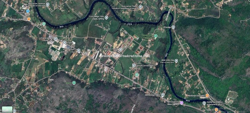 Prodaja, plac 1.892m2,Velje brdo,Podgorica