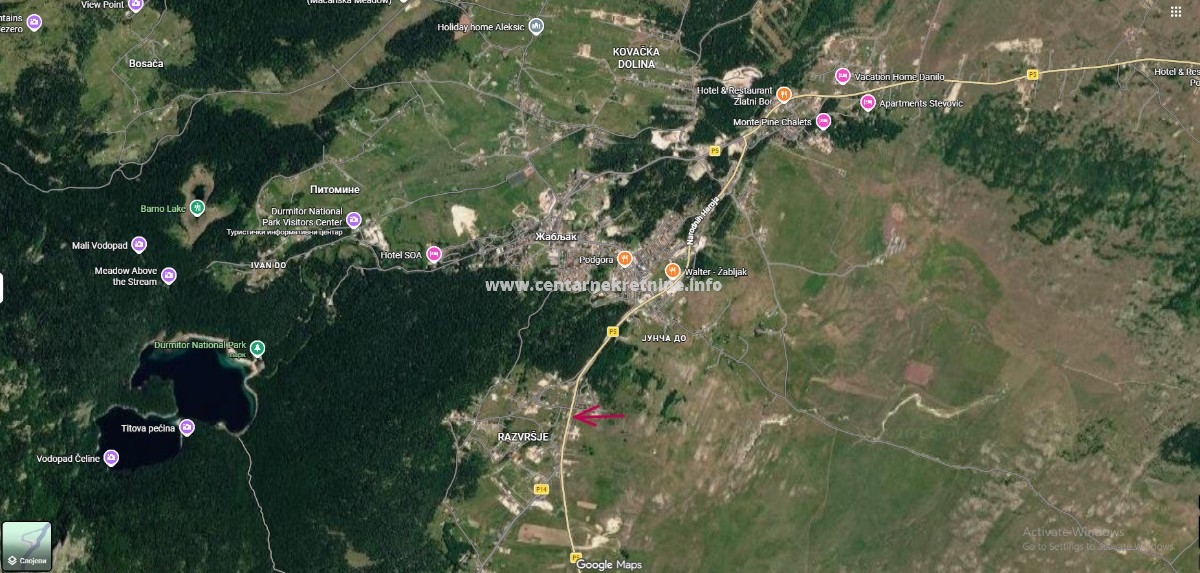 Prodaja, zemljište 525m2, Motički gaj, Žabljak